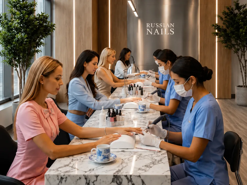 4-hands Women’s Combi Russian Hard Gel Extensions